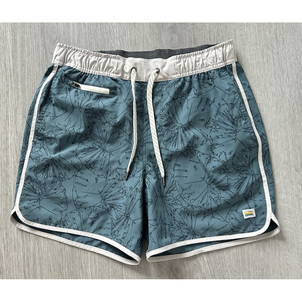 Vuori Men's Banks Short Unlined 5" Blue Size Small V366-DSL EUC